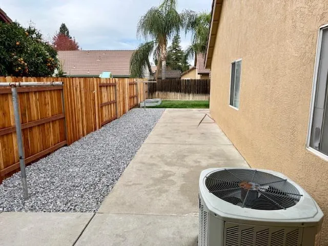 a view of a garage with storage
