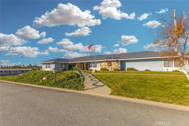 a room with a table and chairs