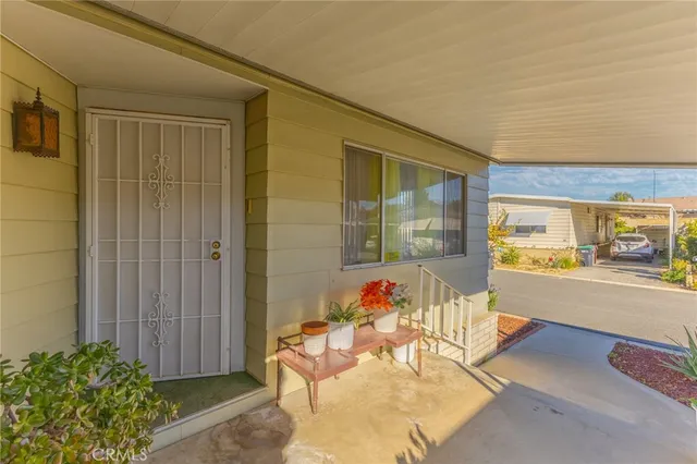 a outdoor space with furniture