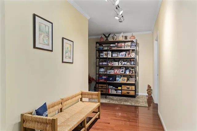 a view of a tree with a yard