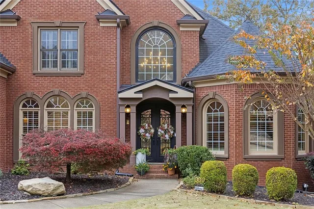 a front view of a house