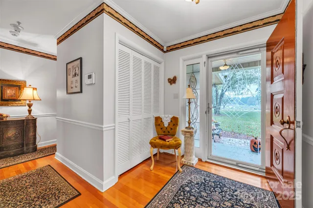 a room with furniture and a rug