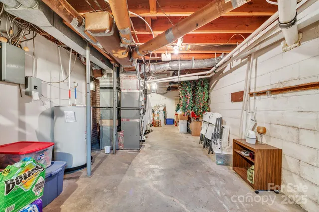 a view of storage and utility room