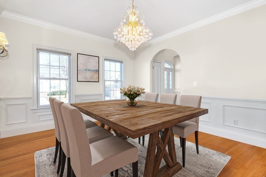 2 A Colonial Drive Arlington, MA 02474 - Photo 12 of 41 a view of a dining room with furniture window and wooden floor