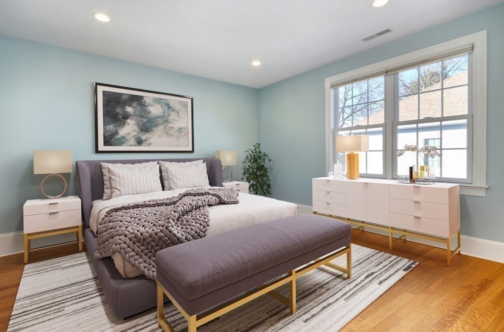 2 A Colonial Drive Arlington, MA 02474 - Photo 24 of 41 a bedroom with a large bed and a window