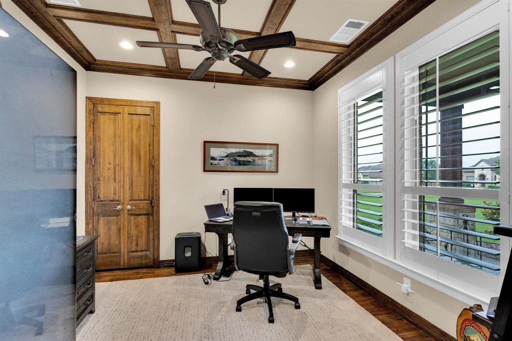 5631 Limestone Lane Midlothian, TX 76065 - Photo 23 of 40 a view of a workspace with furniture and a window