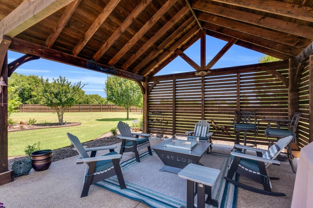 5631 Limestone Lane Midlothian, TX 76065 - Photo 32 of 40 a patio view with a sitting space