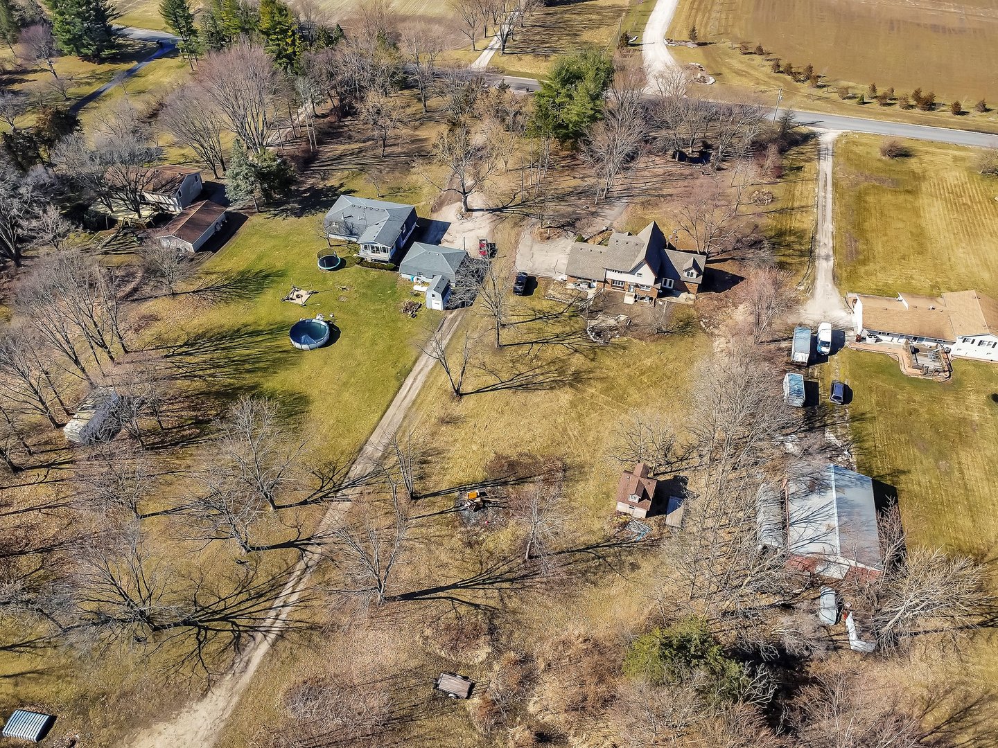 13070 McKanna Road Minooka, IL 60447 - Photo 10 of 43 a aerial view of residential houses with outdoor space