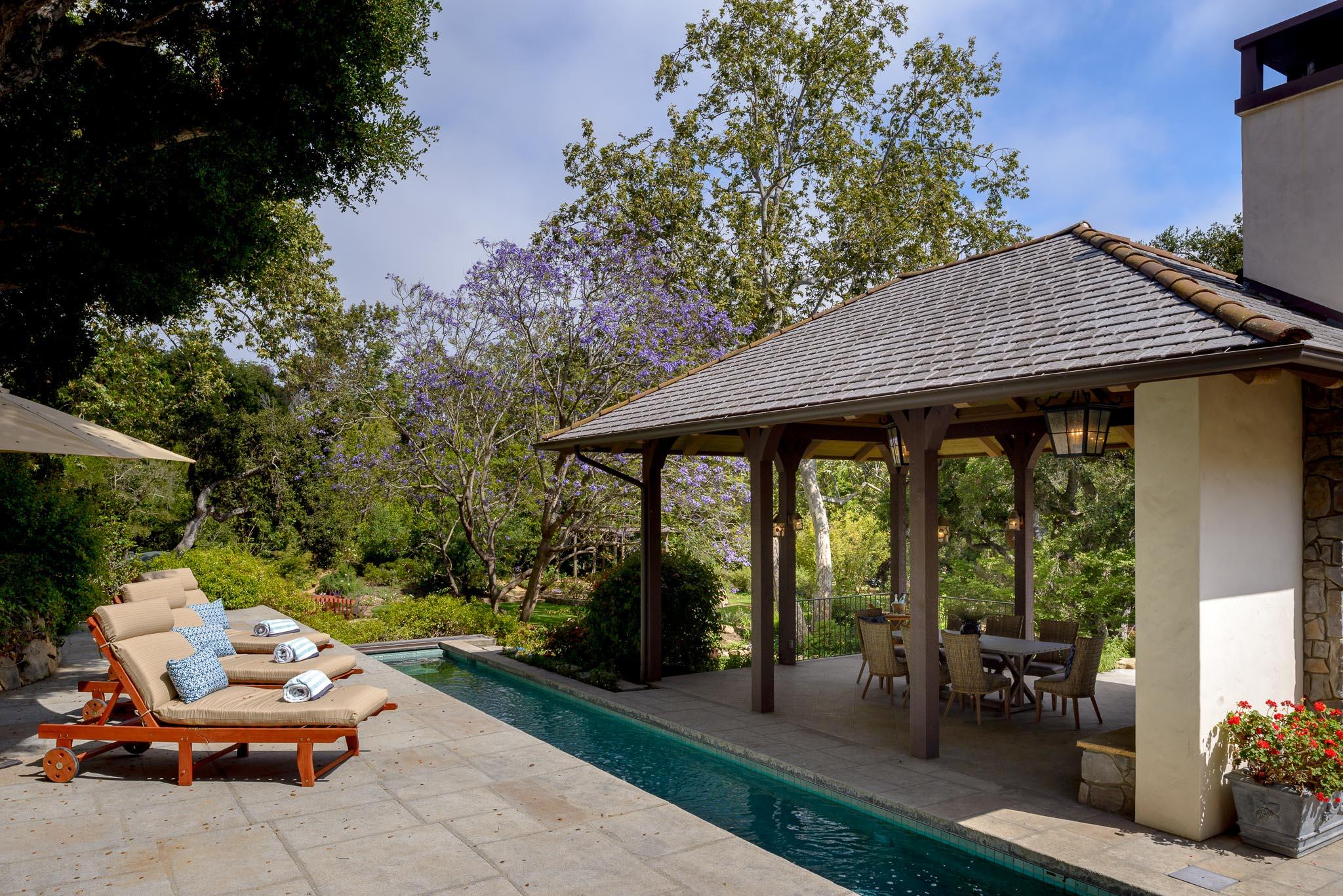 720 El Bosque Road Santa Barbara, CA 93108 - Photo 14 of 21 a view of patio with table and chairs and potted plants