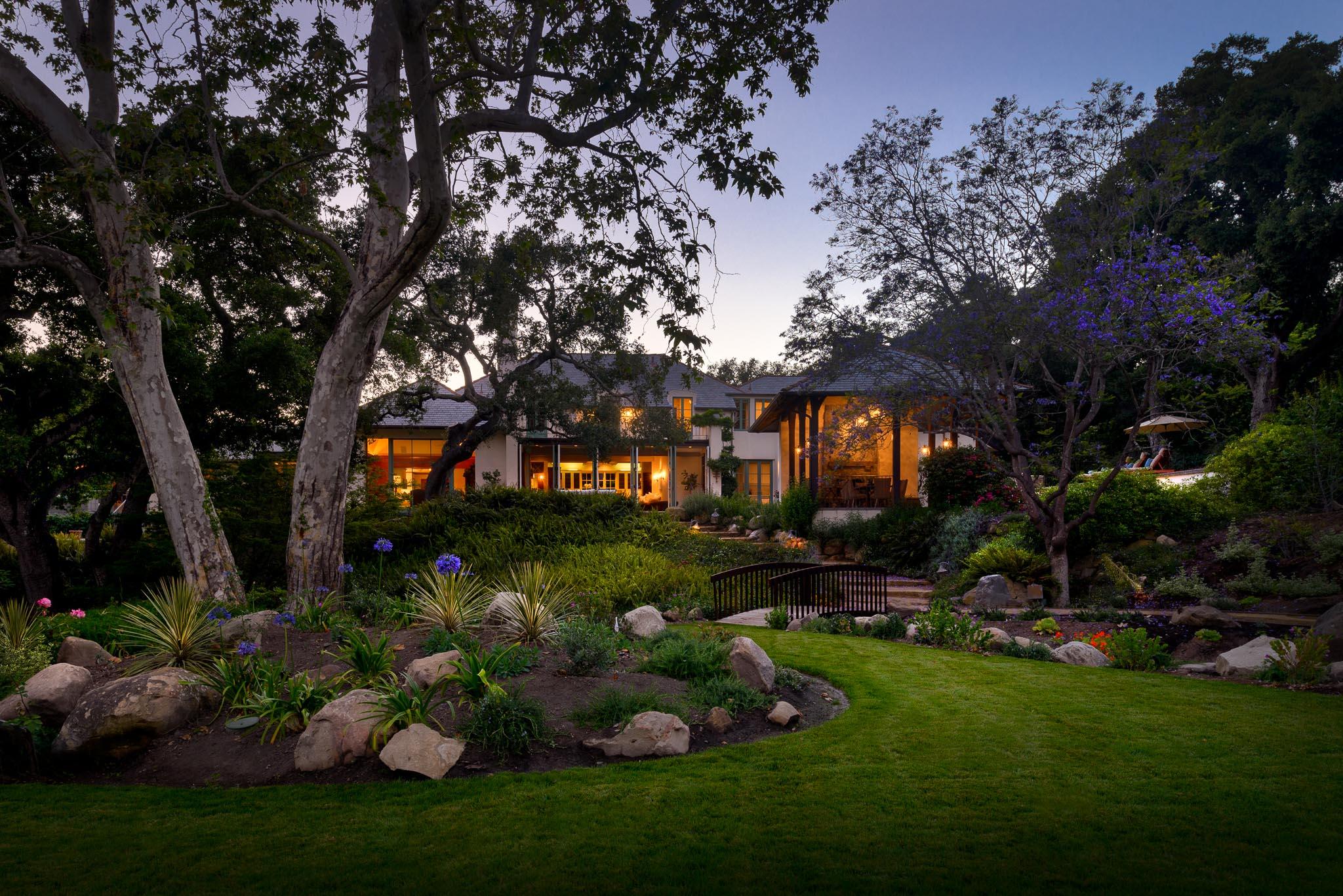 720 El Bosque Road Santa Barbara, CA 93108 - Photo 21 of 21 a view of a house with a backyard and garden