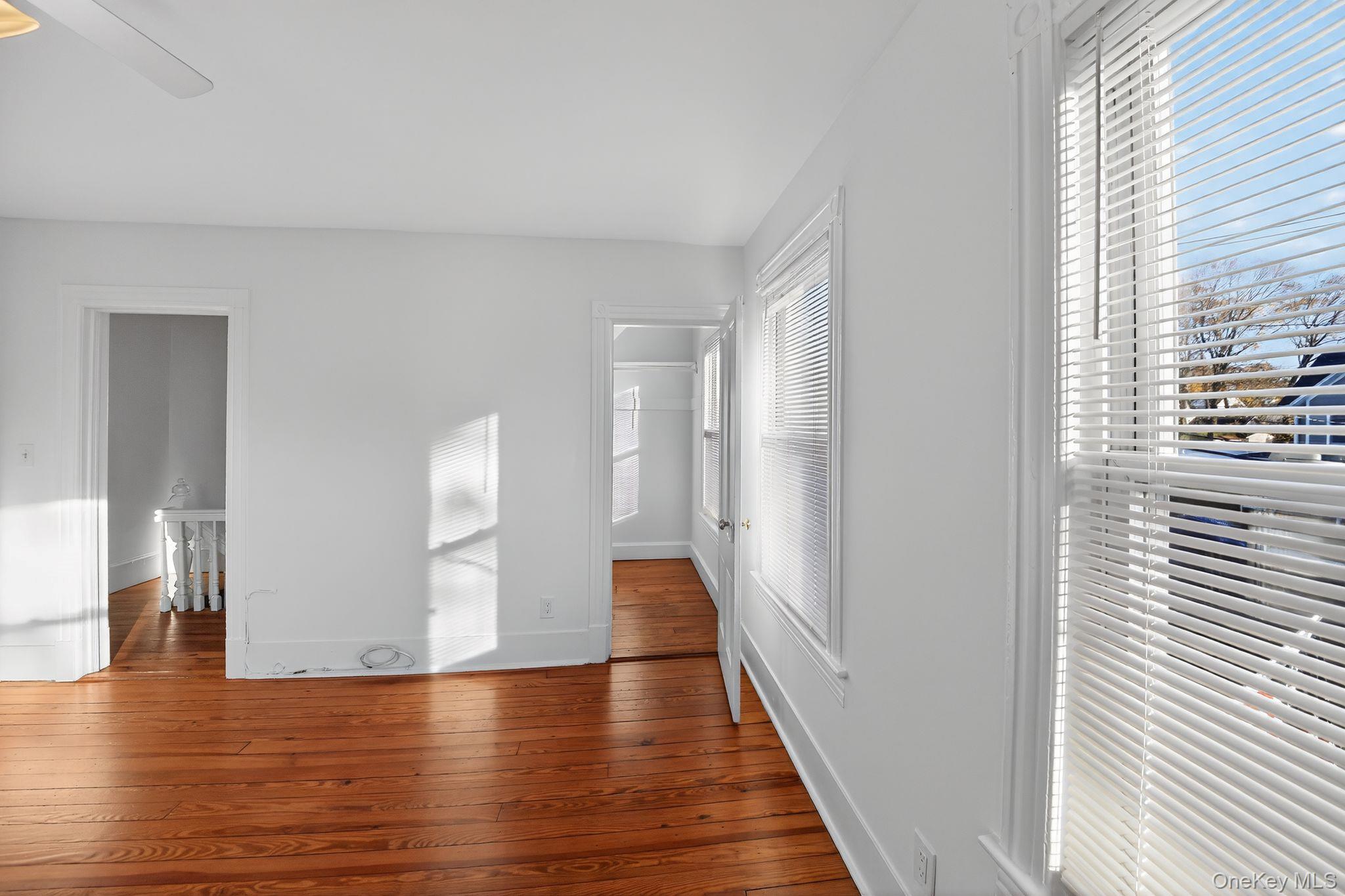 153 Franklin Avenue, Unit 2 Pearl River, NY 10965 - Photo 16 of 25 Unfurnished bedroom featuring wood-type flooring and ceiling fan