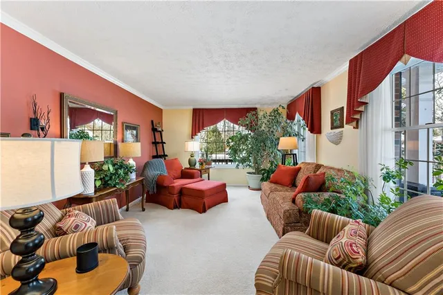 a outdoor living room with furniture