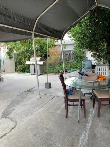 a outdoor space with a sitting space