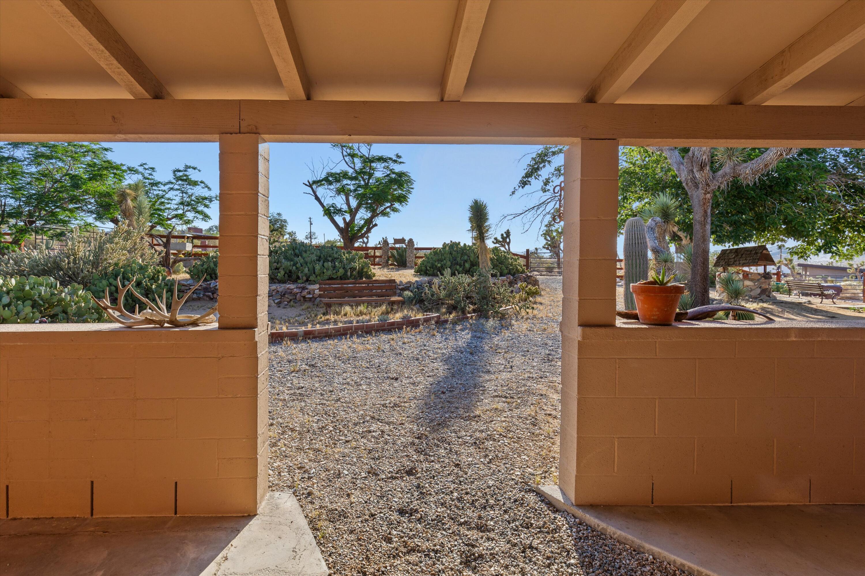 6785 Saddleback Road Joshua Tree, CA 92252 - Photo 12 of 50 a view of a porch