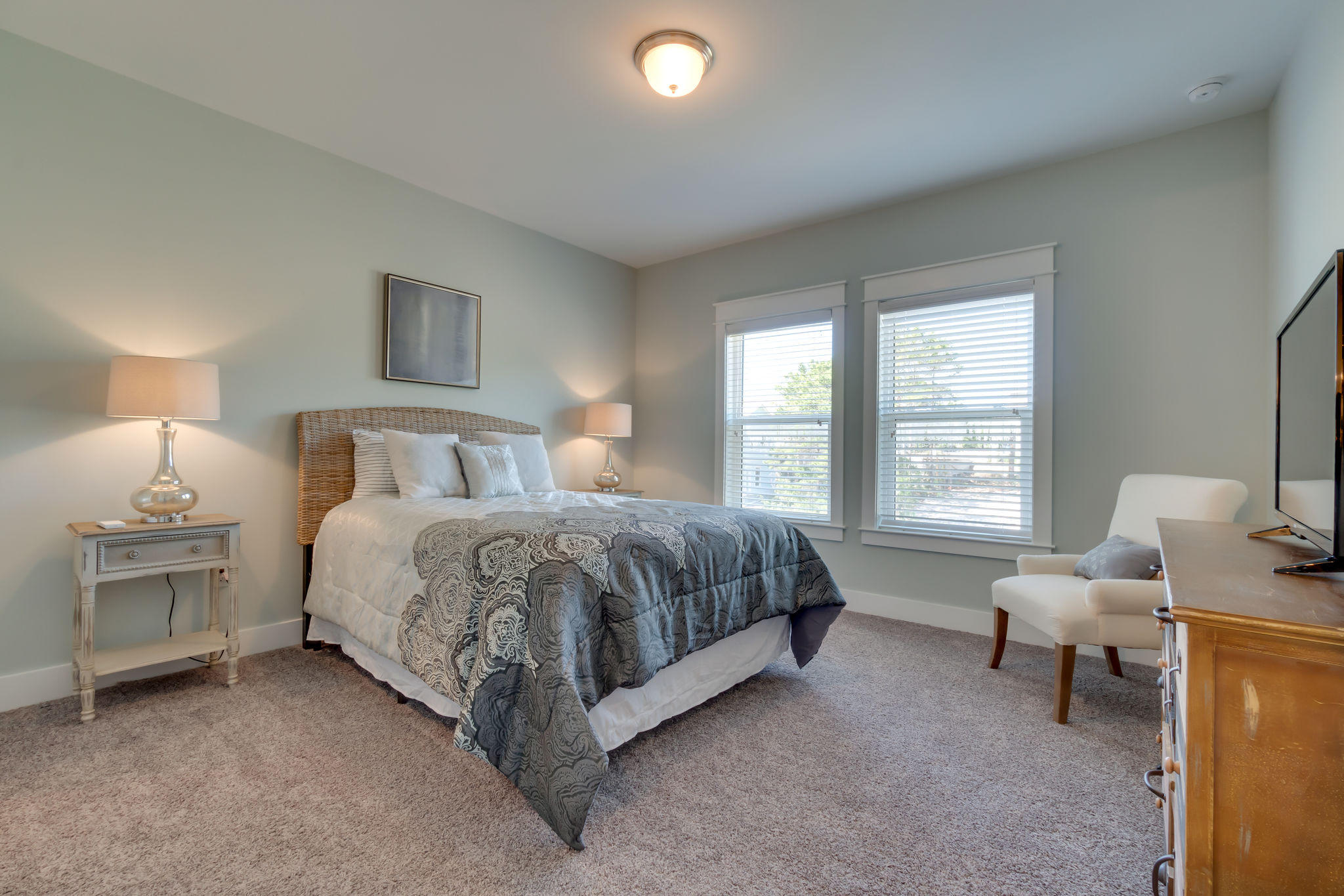 Lot 18 Beach View Dr Inlet Beach Inlet Beach, FL 32461 - Photo 25 of 41 a spacious bedroom with a bed and a couch