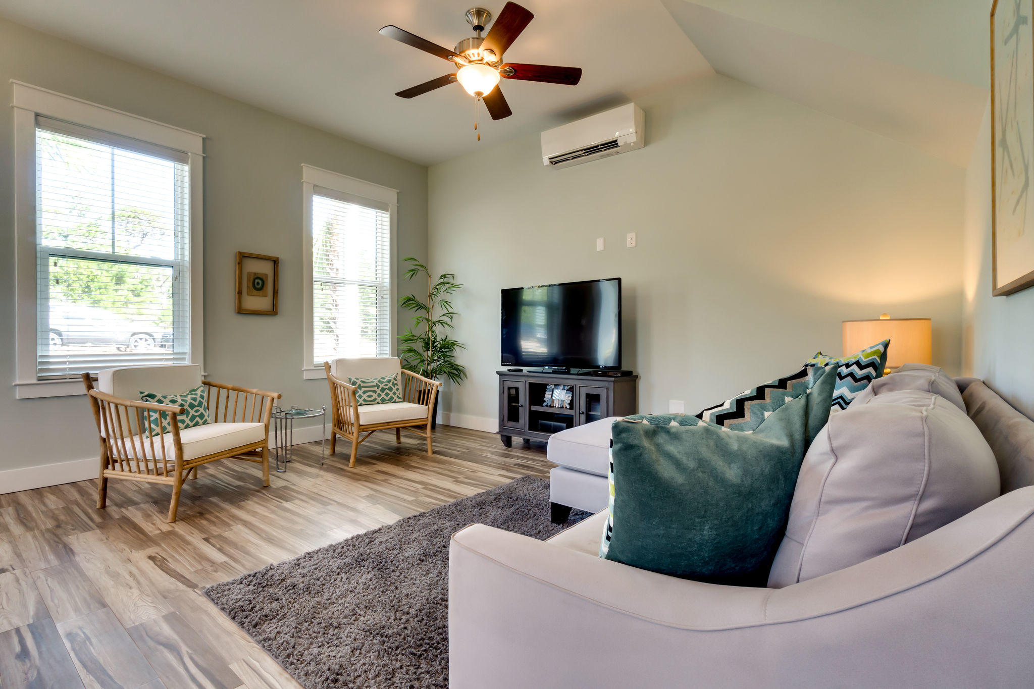 Lot 18 Beach View Dr Inlet Beach Inlet Beach, FL 32461 - Photo 7 of 41 a living room with furniture and a flat screen tv