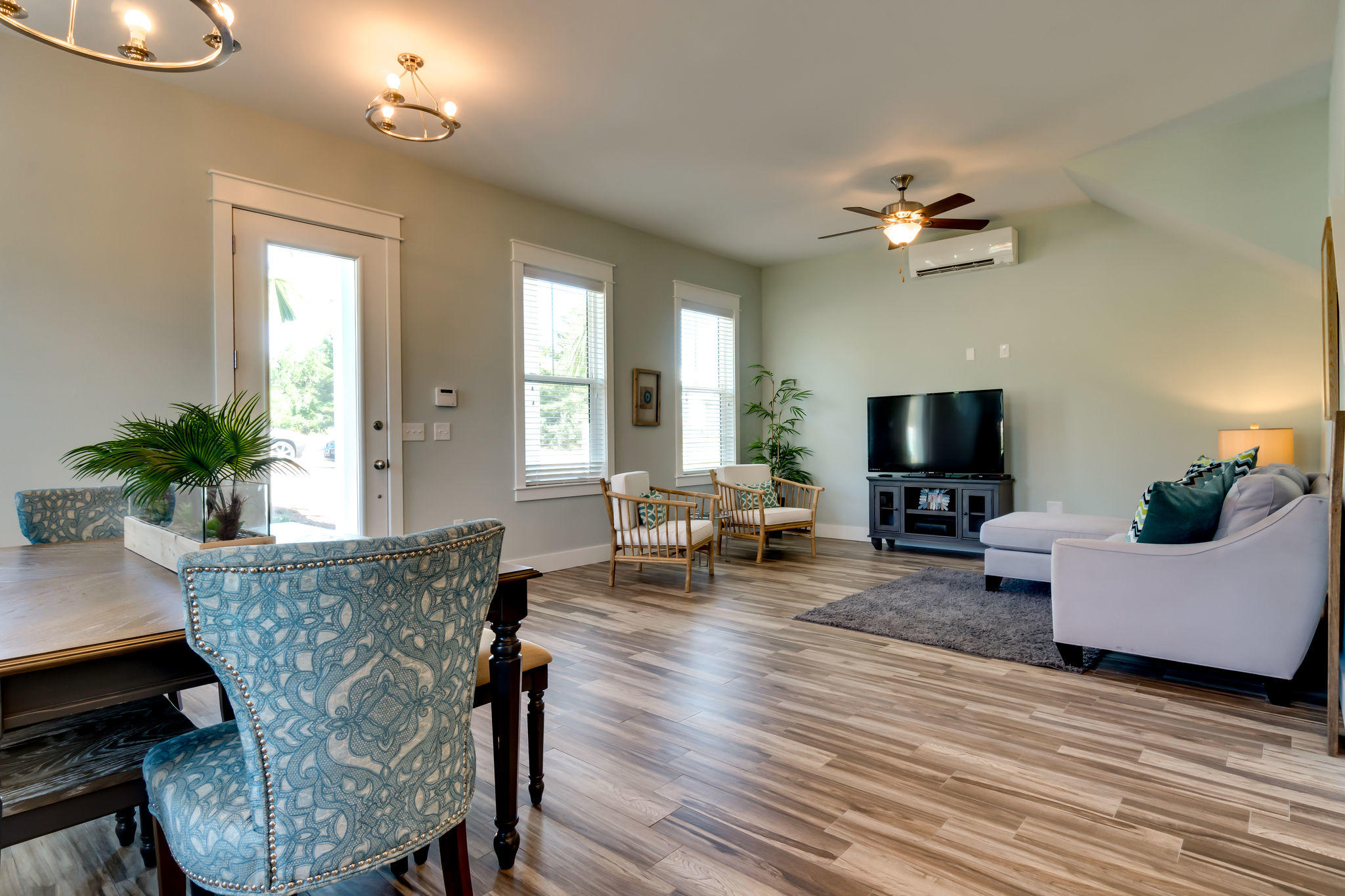 Lot 18 Beach View Dr Inlet Beach Inlet Beach, FL 32461 - Photo 8 of 41 a living room with furniture and a flat screen tv