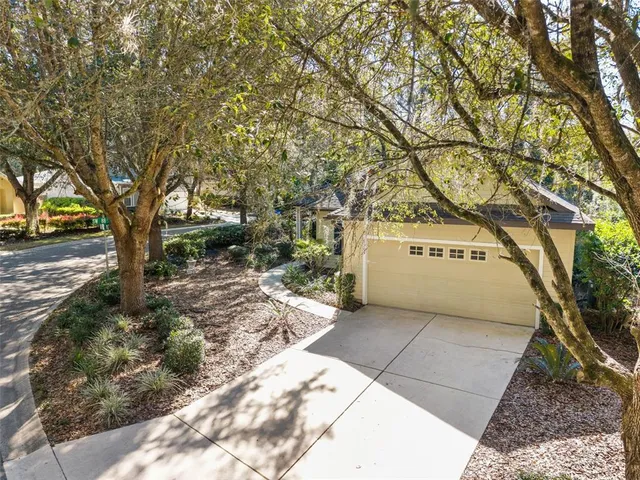 a white house that has a tree in front of it