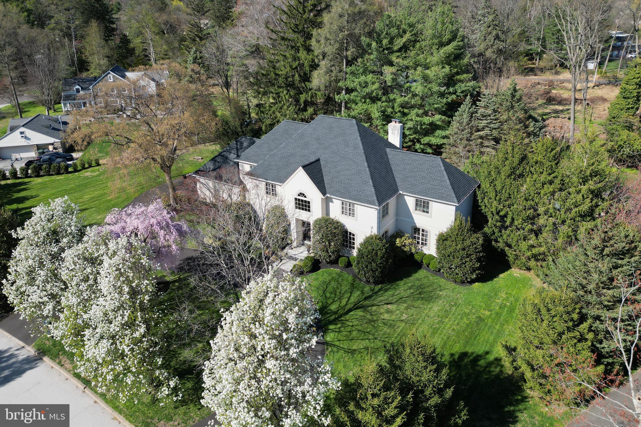 925 Morgan Road Jenkintown, PA 19046 - Photo 1 of 83 an aerial view of a house with yard and green space