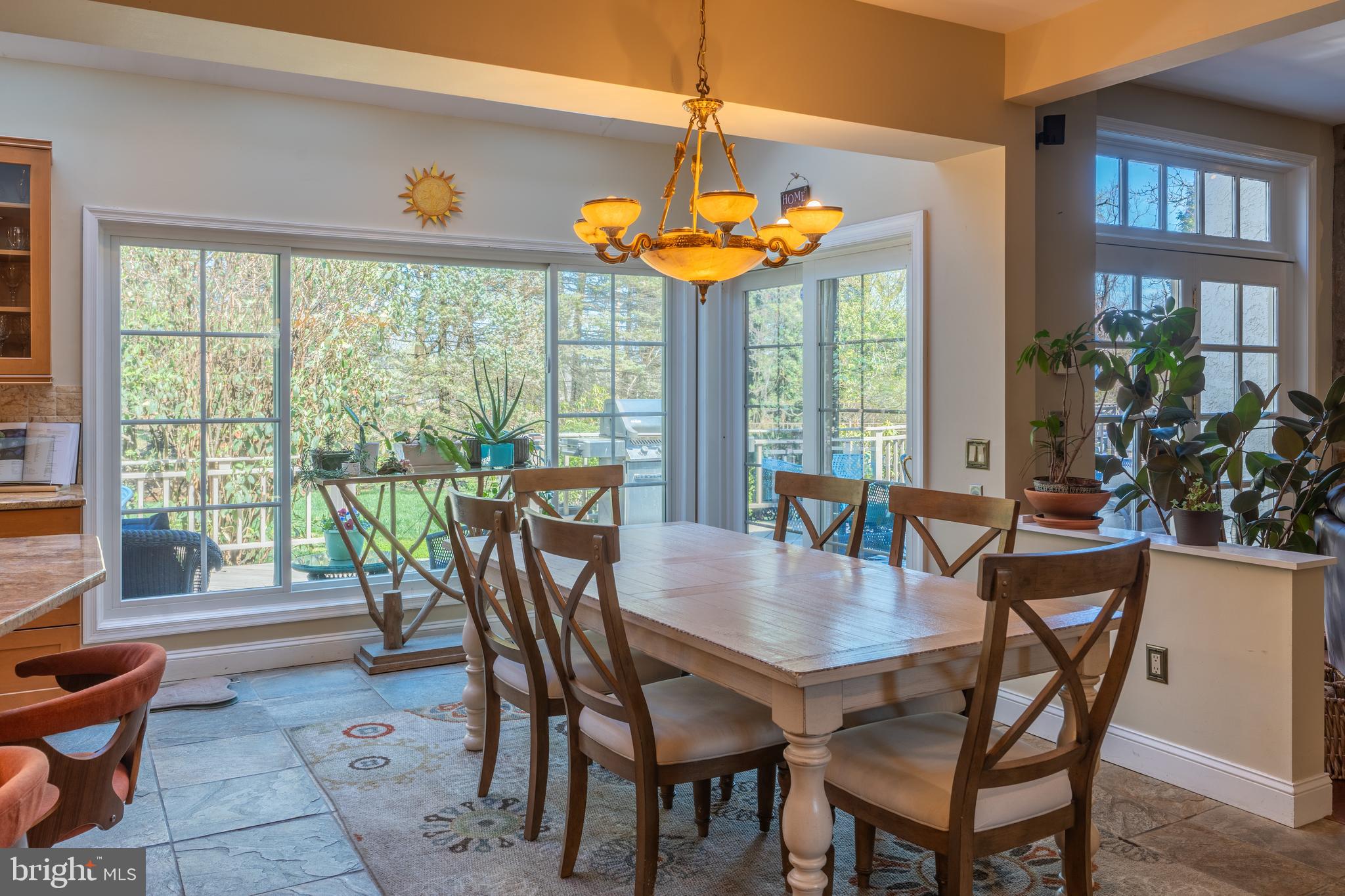 925 Morgan Road Jenkintown, PA 19046 - Photo 22 of 83 a view of a dining room with furniture window and outside view