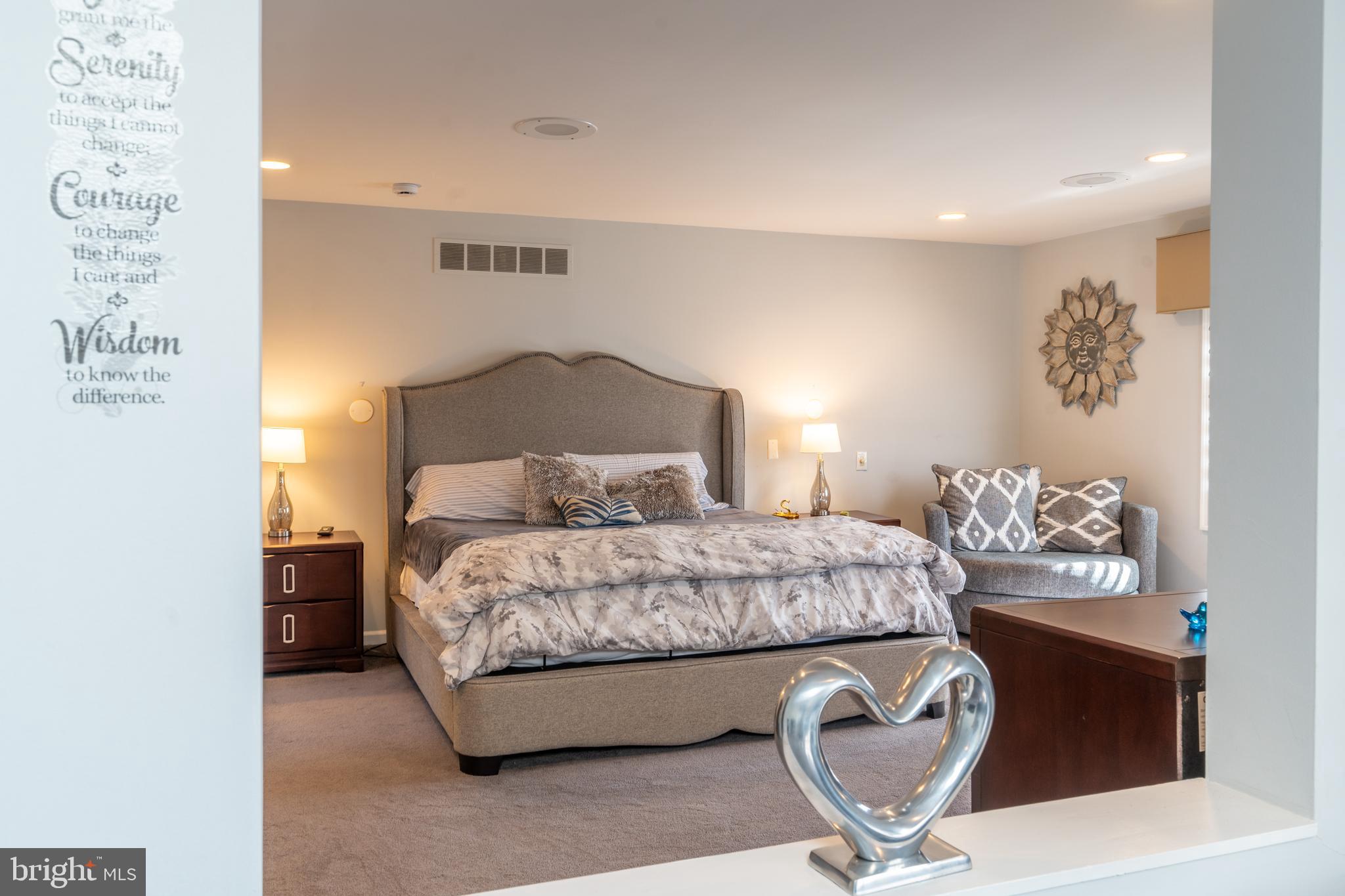 925 Morgan Road Jenkintown, PA 19046 - Photo 54 of 83 a bedroom with a bed and glass wall