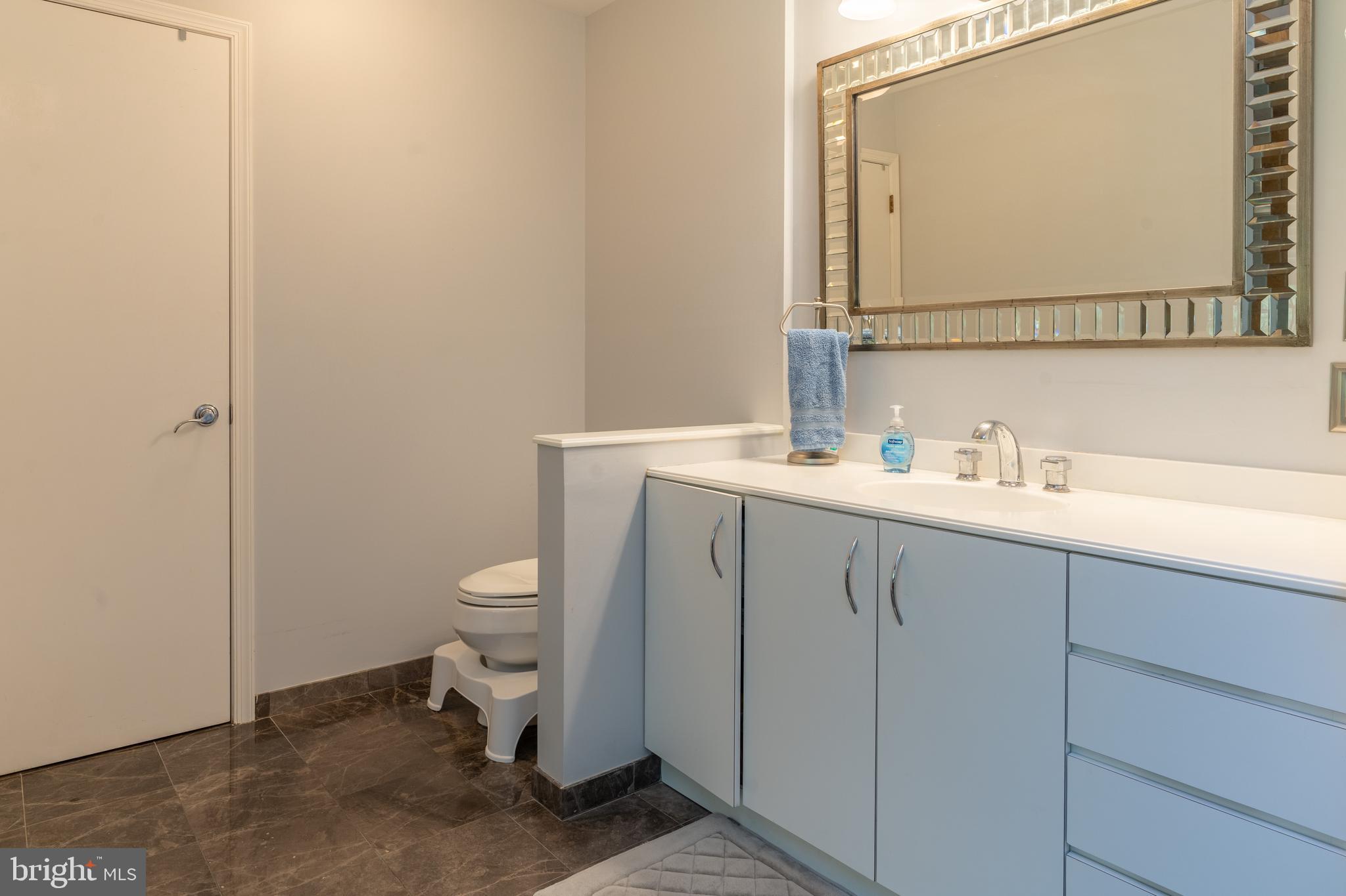 925 Morgan Road Jenkintown, PA 19046 - Photo 60 of 83 a bathroom with a toilet sink and mirror
