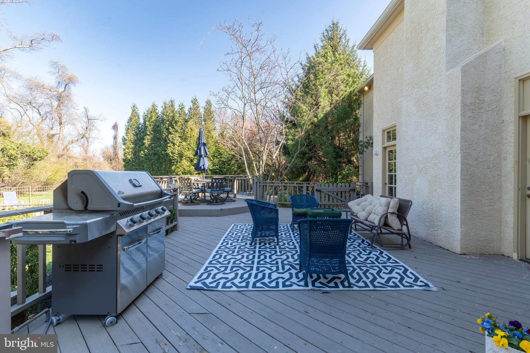 925 Morgan Road Jenkintown, PA 19046 - Photo 74 of 83 a view of a patio with wooden floor