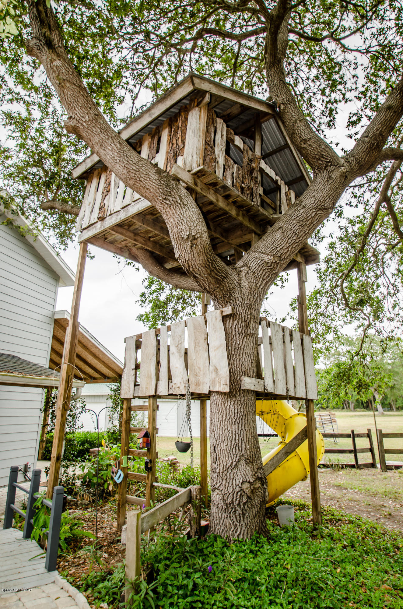 3100 Davis Road Mims, FL 32754 - Photo 27 of 54 Back Yard View 3 Treehouse