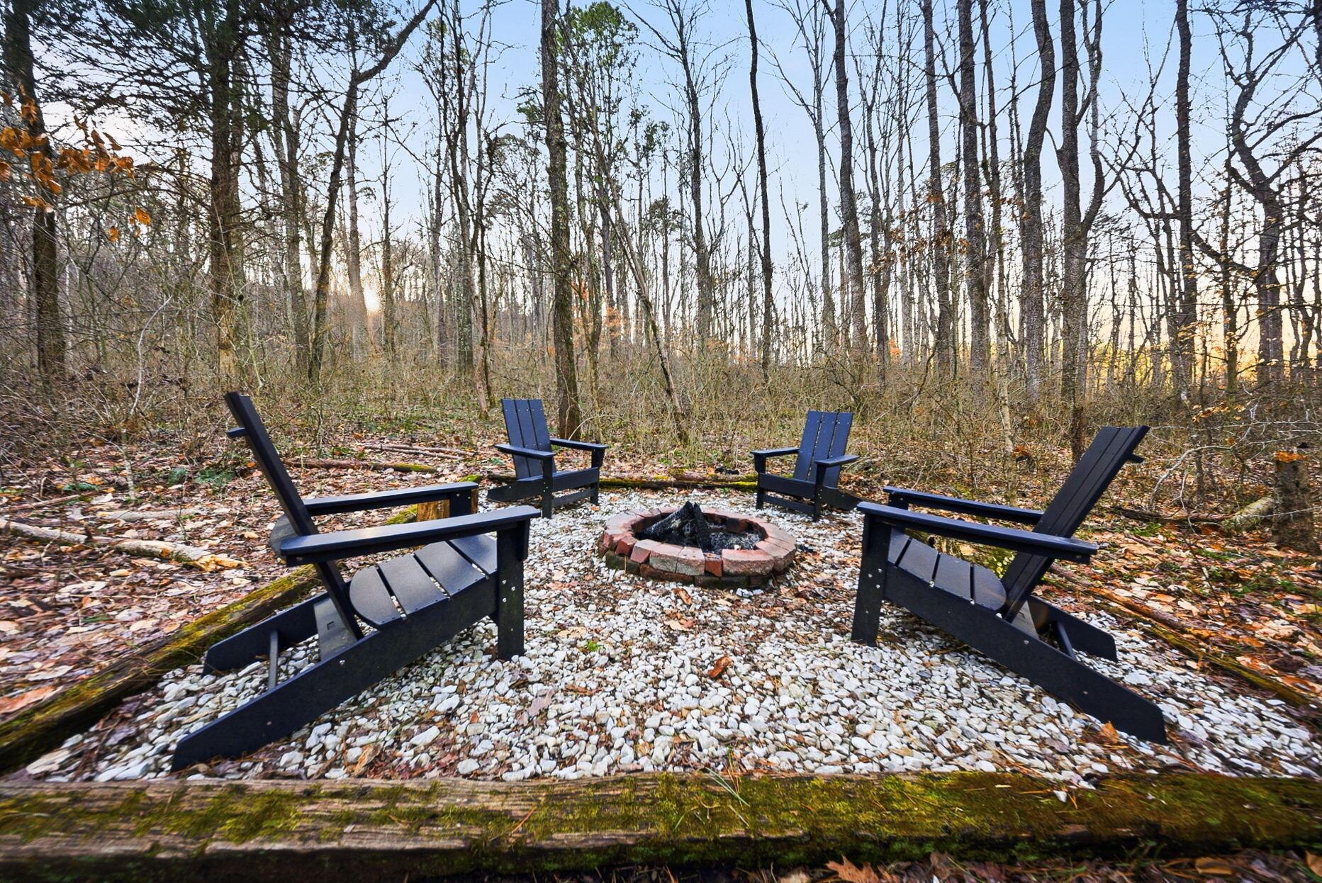 15399 Clapper Hollow Road Laurelville, OH 43135 - Photo 39 of 61 Fire Pit with Adirondack Seating