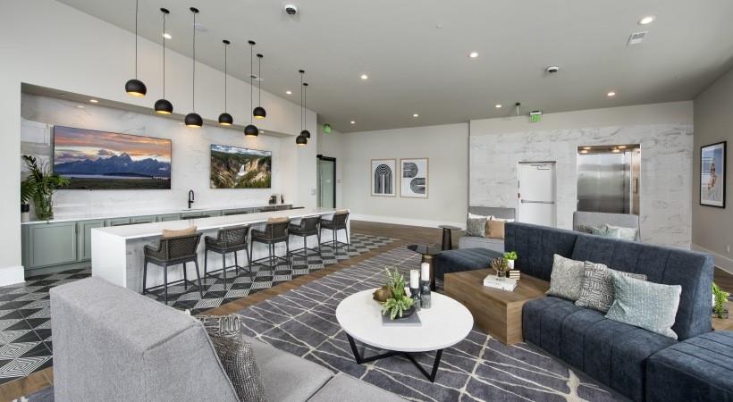 2180 Shadowood Parkway, Unit 434 Atlanta, GA 30339 - Photo 17 of 28 a living room with furniture and a flat screen tv