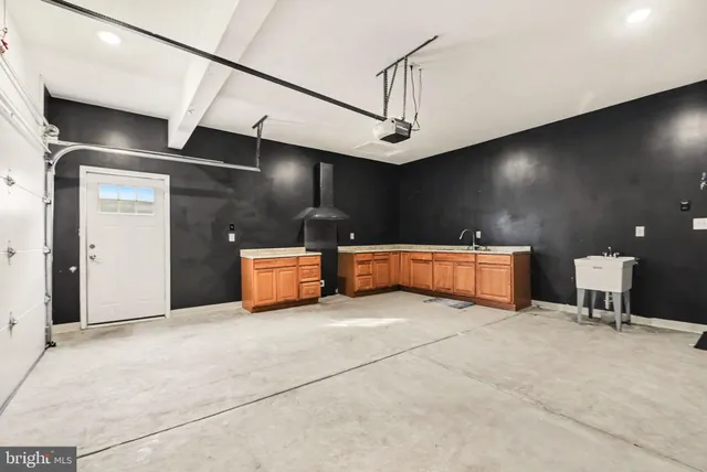 a view of a balcony with wooden floor