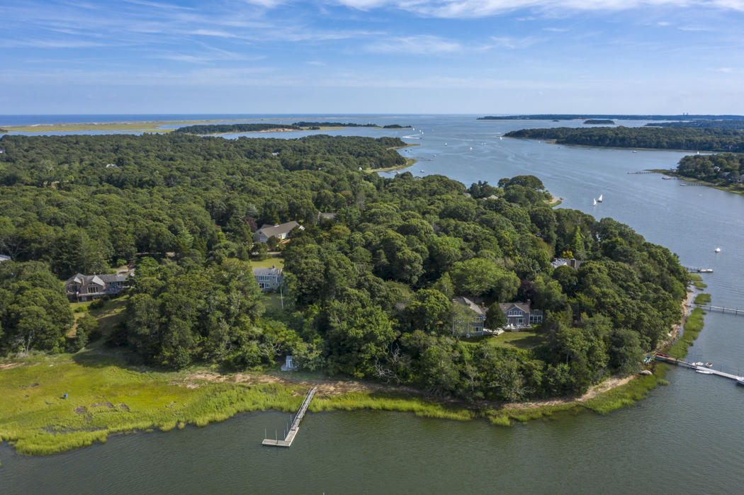 22 Jack Knife Point Road Orleans, MA 02653 - Photo 4 of 37 view of a lake with a yard