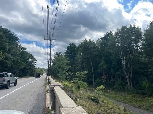 a view of a city street from a building