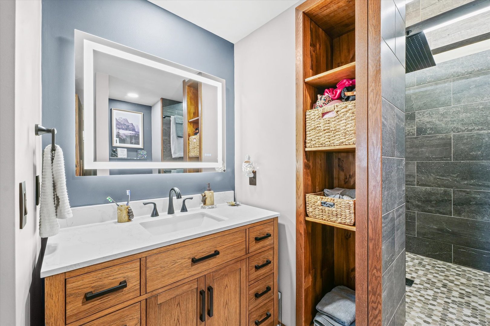 314 North 200 East Road Loda, IL 60948 - Photo 19 of 28 a bathroom with a sink toilet and shower