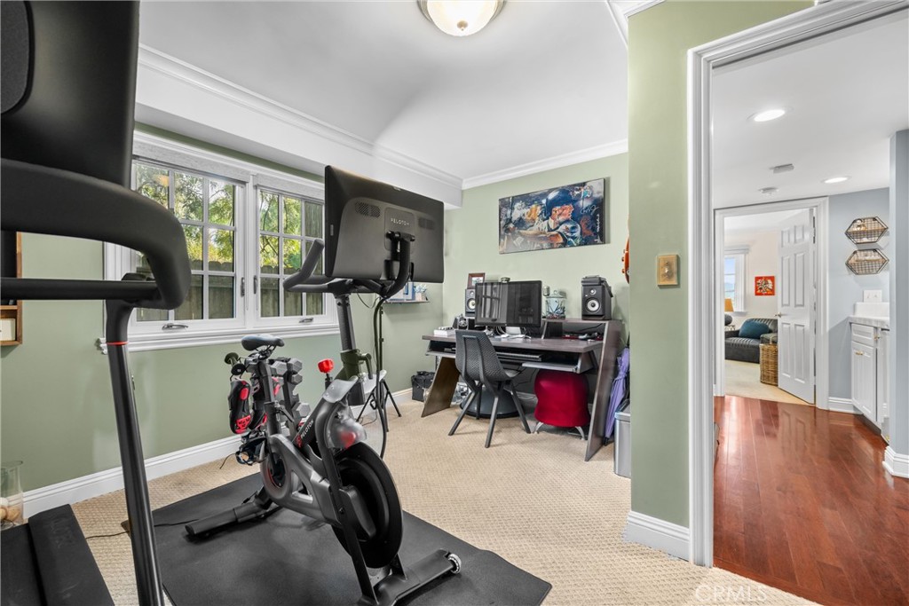 913 Sherlock Drive Burbank, CA 91501 - Photo 12 of 53 a view of a room with gym equipment