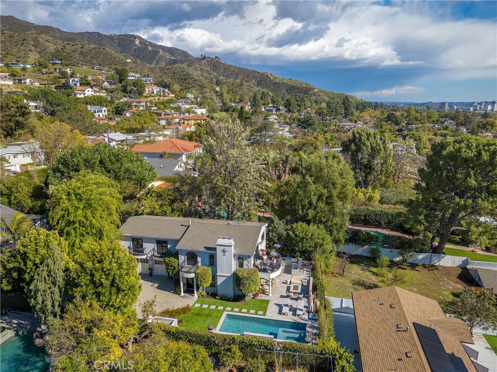 913 Sherlock Drive Burbank, CA 91501 - Photo 49 of 53 an aerial view of a house with a mountain