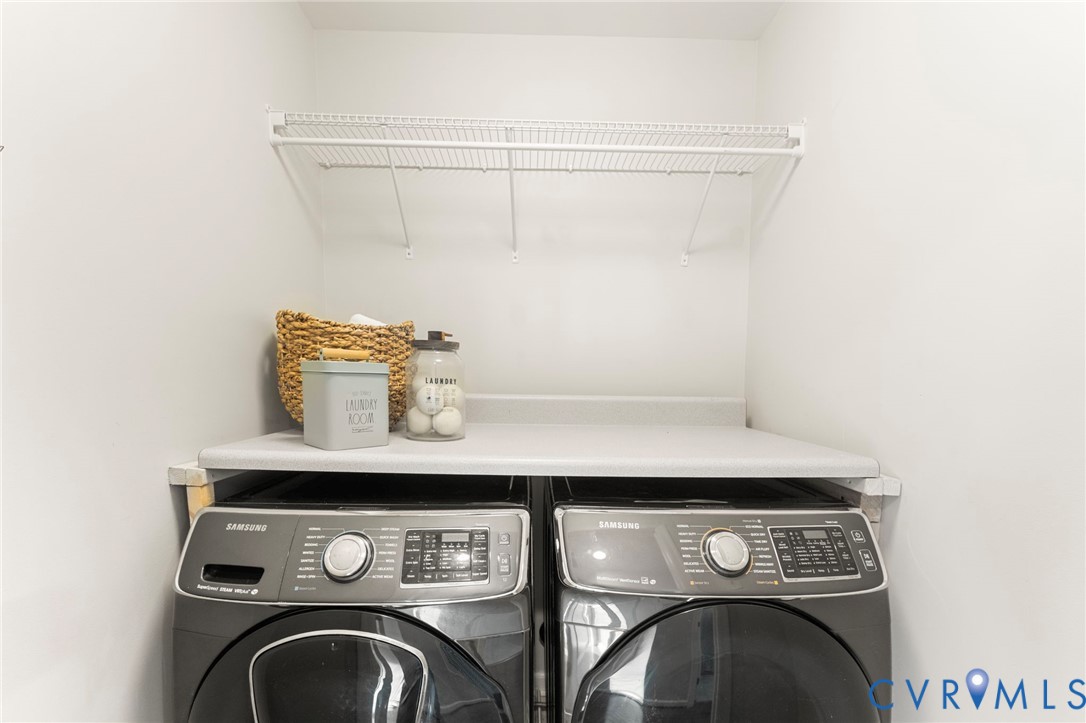 5504 Riverside Heights Way Richmond, VA 23225 - Photo 20 of 29 a utility room with dryer and washer