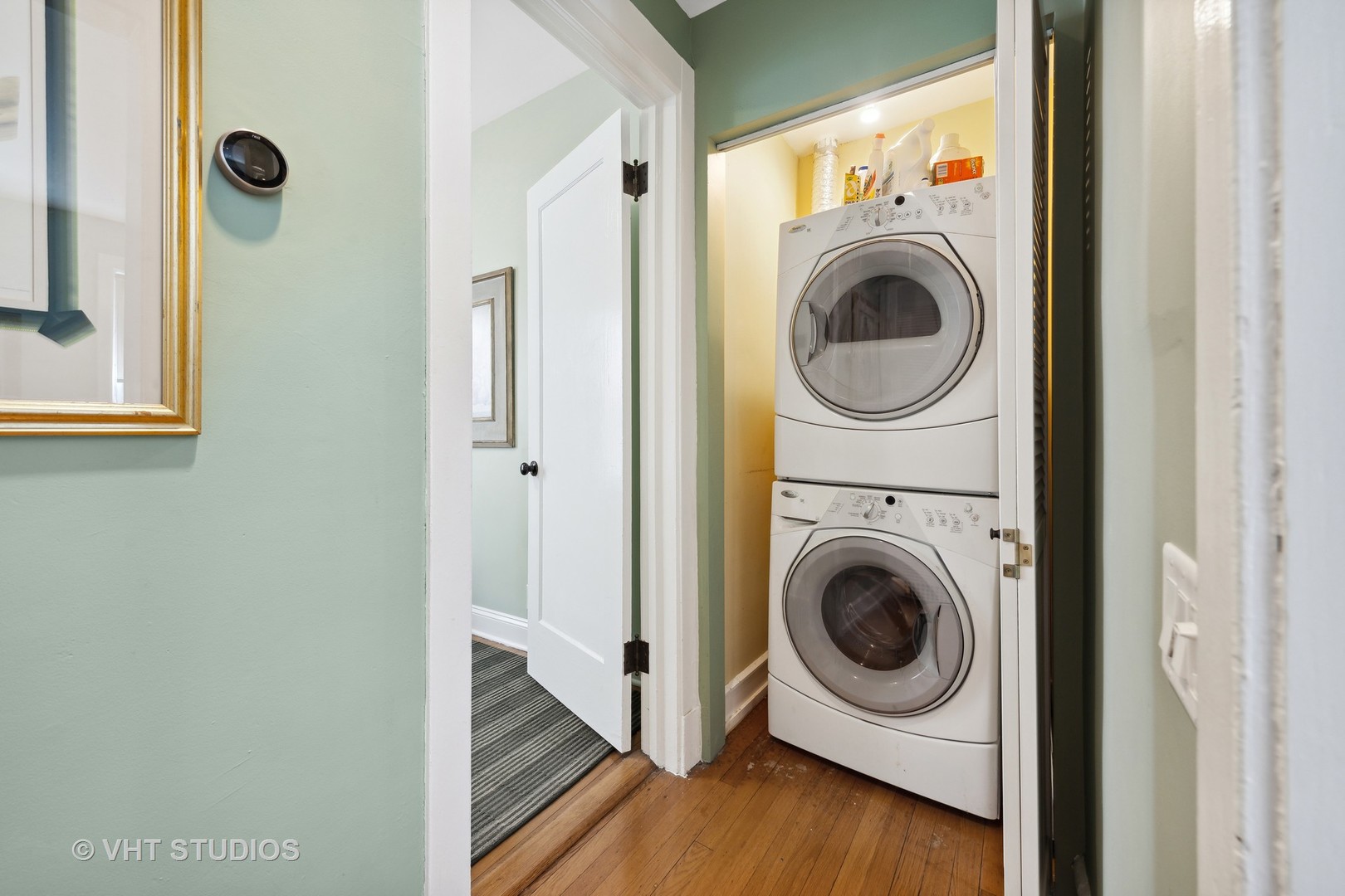 4506 North Beacon Street, Unit 3 Chicago, IL 60640 - Photo 16 of 23 a utility room with dryer and washer