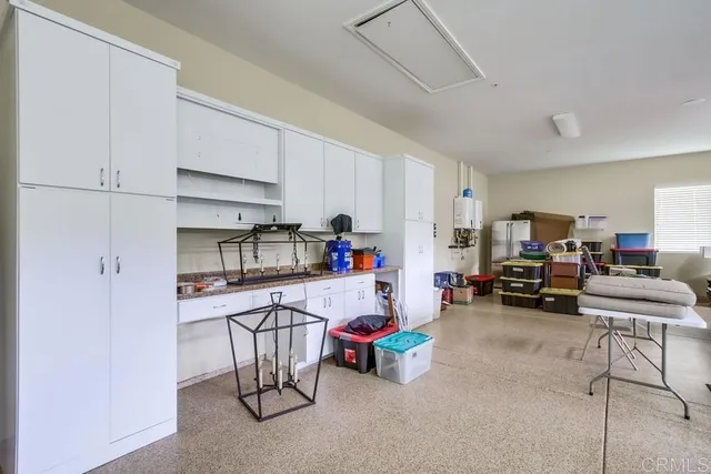 a view of a backyard with a garden