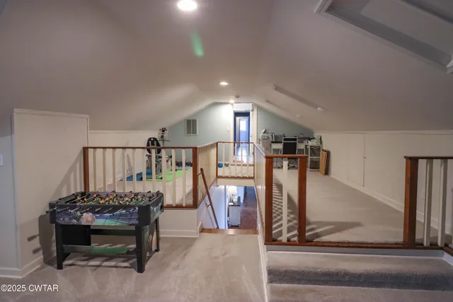 a room with furniture and a table