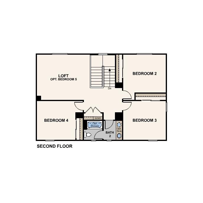 13210 Ridgewood Way Chowchilla, CA 93610 - Photo 4 of 4 13210 Ridgewood Way, Second Floor, Floor Plan