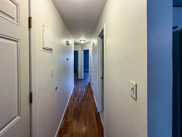 a view of hallway with stairs