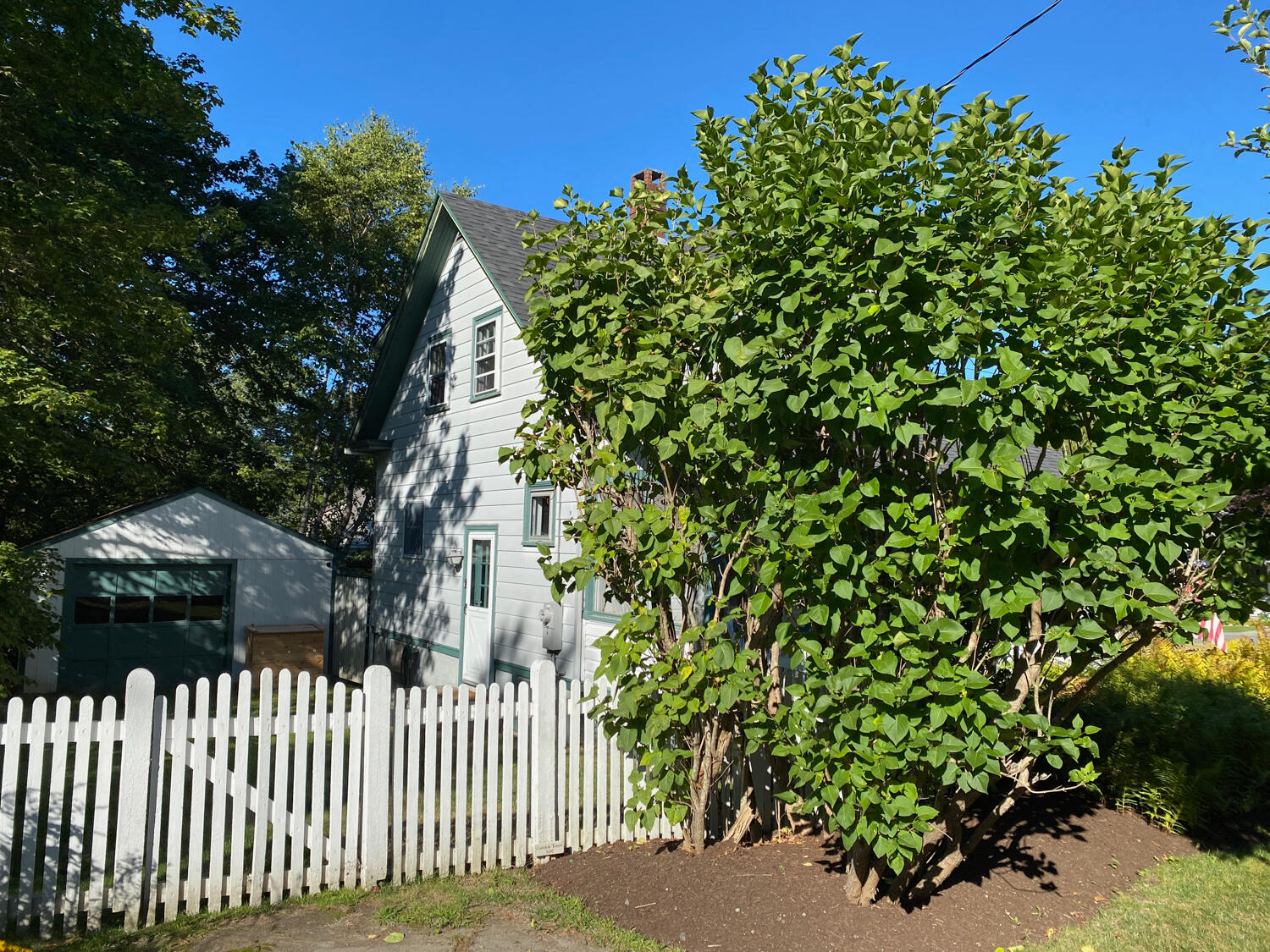 16 Millbrook Road Northeast Harbor, ME 04662 - Photo 14 of 15 White Picket Fence off Backyard & Garage