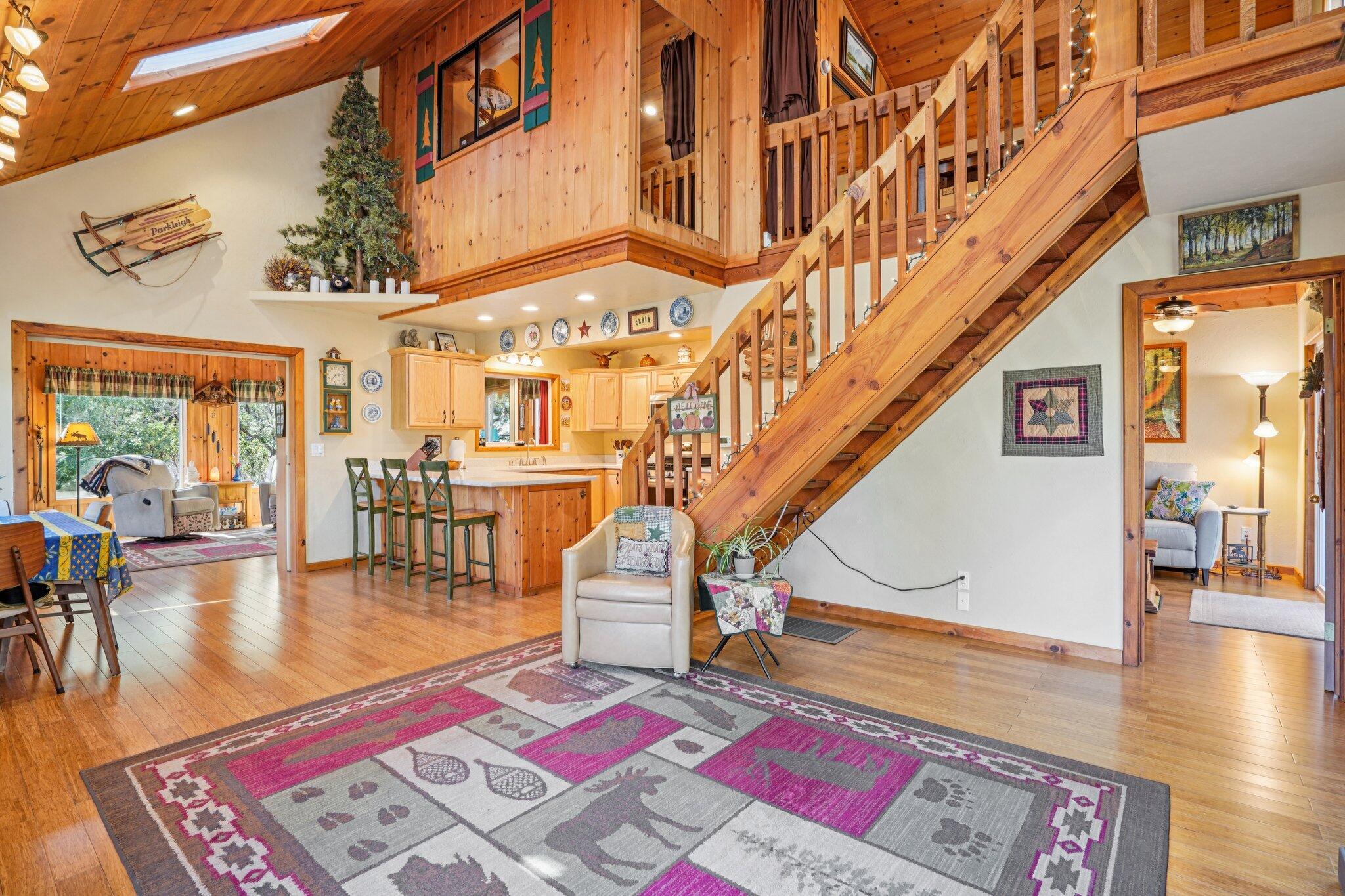 25361 Skyline Way Idyllwild, CA 92549 - Photo 3 of 42 a view of entryway livingroom and hall