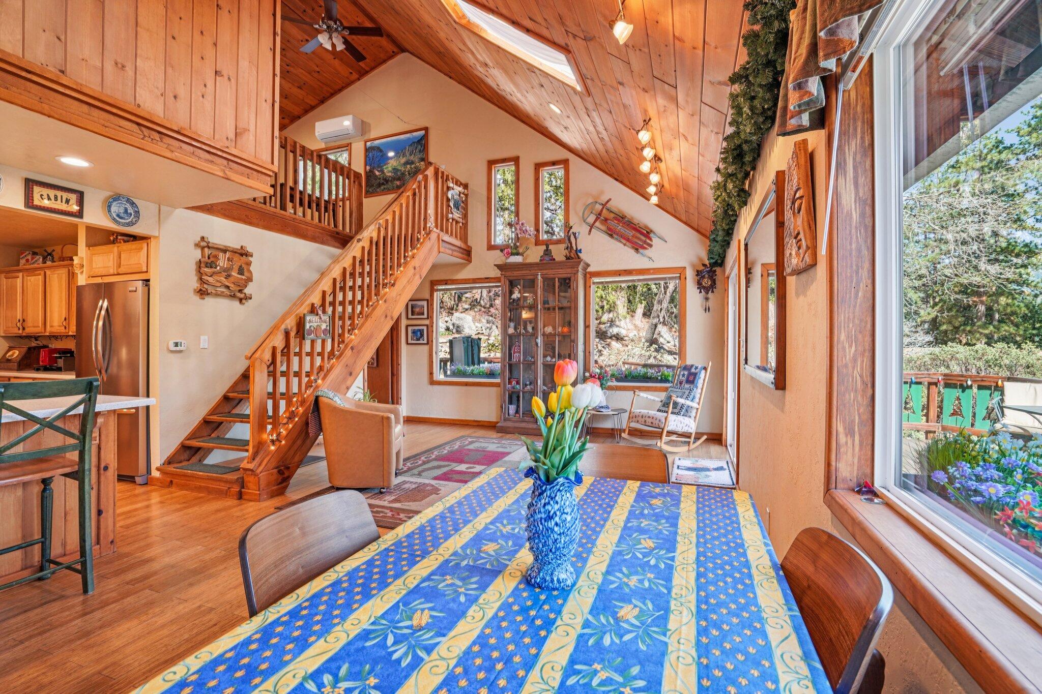 25361 Skyline Way Idyllwild, CA 92549 - Photo 8 of 42 a view of a chairs and tables in the balcony