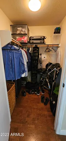 a view of walk in closet