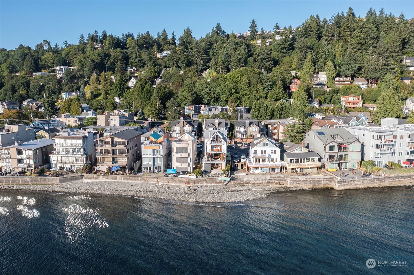 4141 Beach Drive Southwest Seattle, WA 98116 - Photo 28 of 31 an aerial view of residential houses with outdoor space