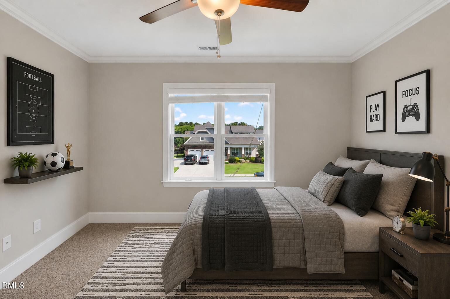 261 Character Drive Rolesville, NC 27571 - Photo 43 of 77 a bedroom with a bed and window