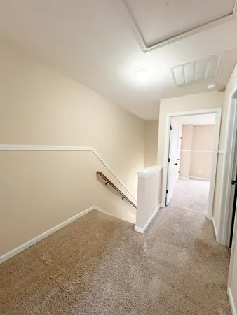 an empty room with a natural light