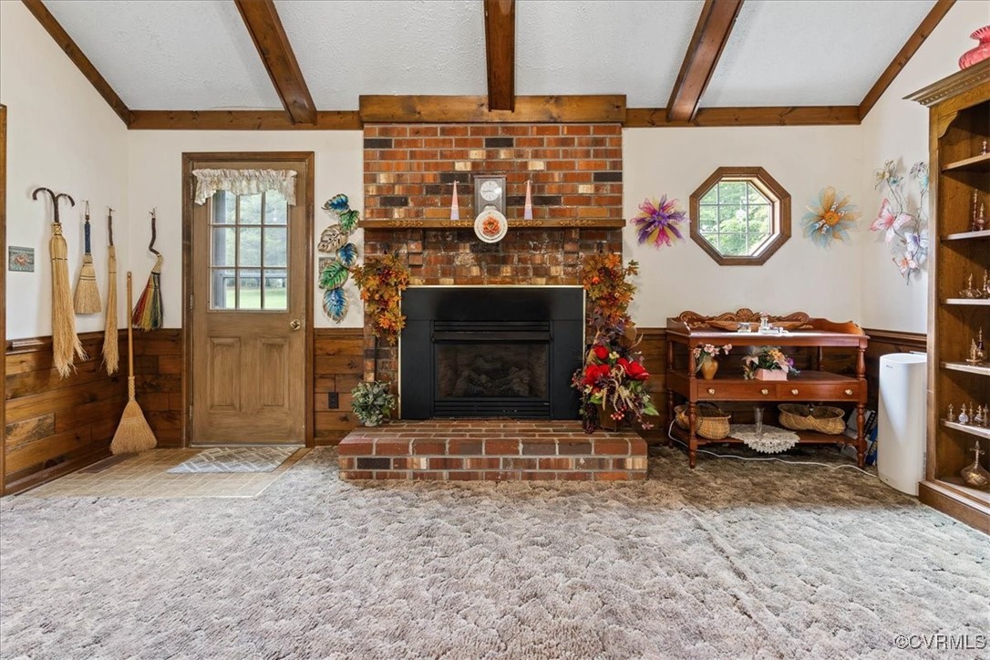 3528 Maple Ridge Lane Hopewell, VA 23860 - Photo 13 of 29 a living room with furniture a window and a fireplace